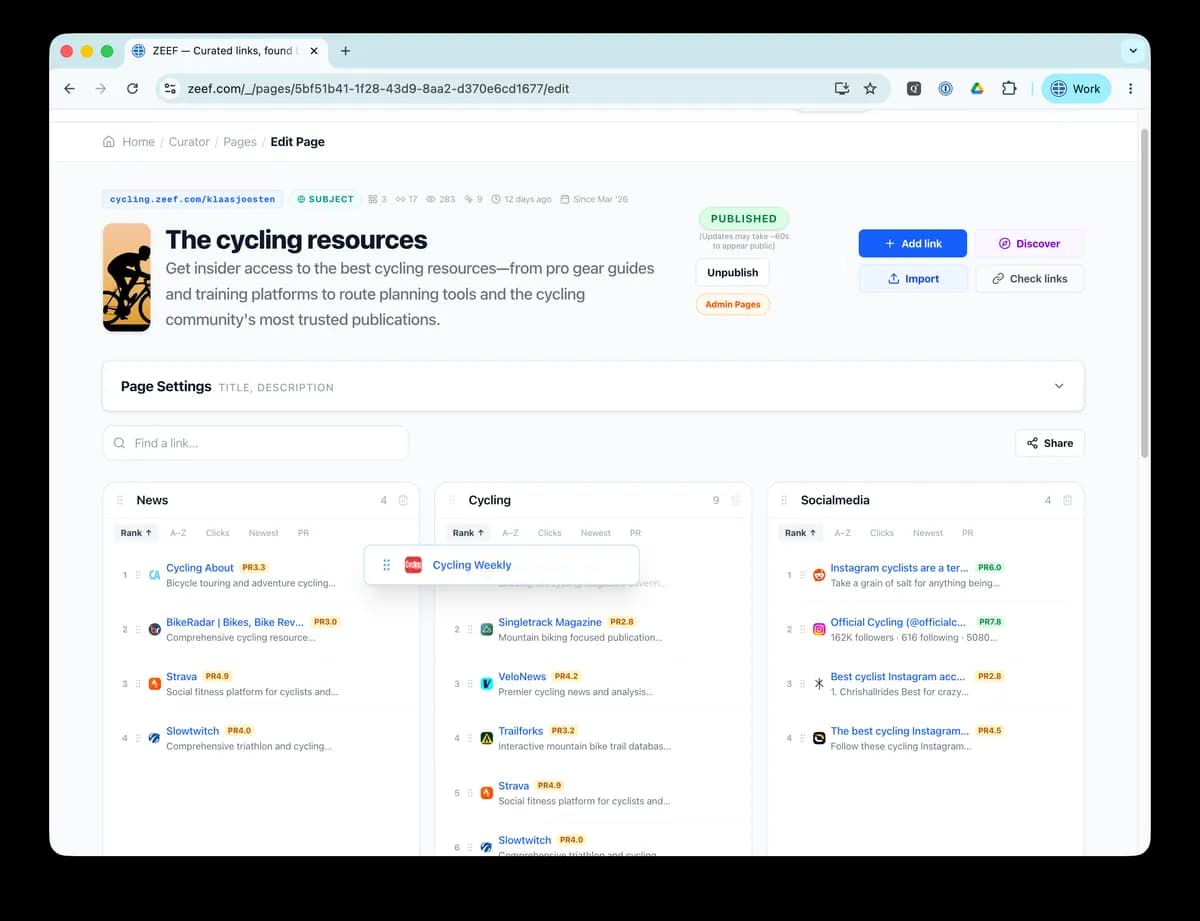 Organize into categories